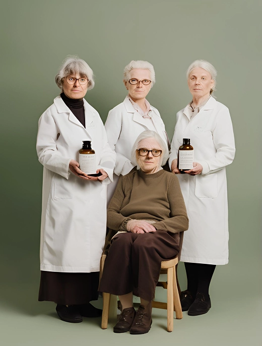Femmes seniors collaborant à la création de remèdes artisanaux et naturels